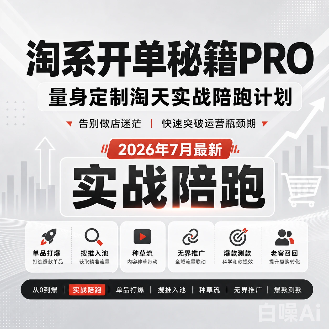 2026最新淘天实战陪跑计划 淘系开单秘籍PRO运营课程-聚财网创